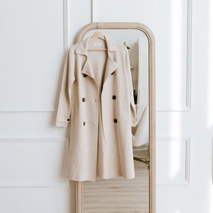 Oatmeal Sweater Coat - size medium